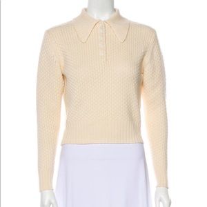 Frame Cream Polo Sweater